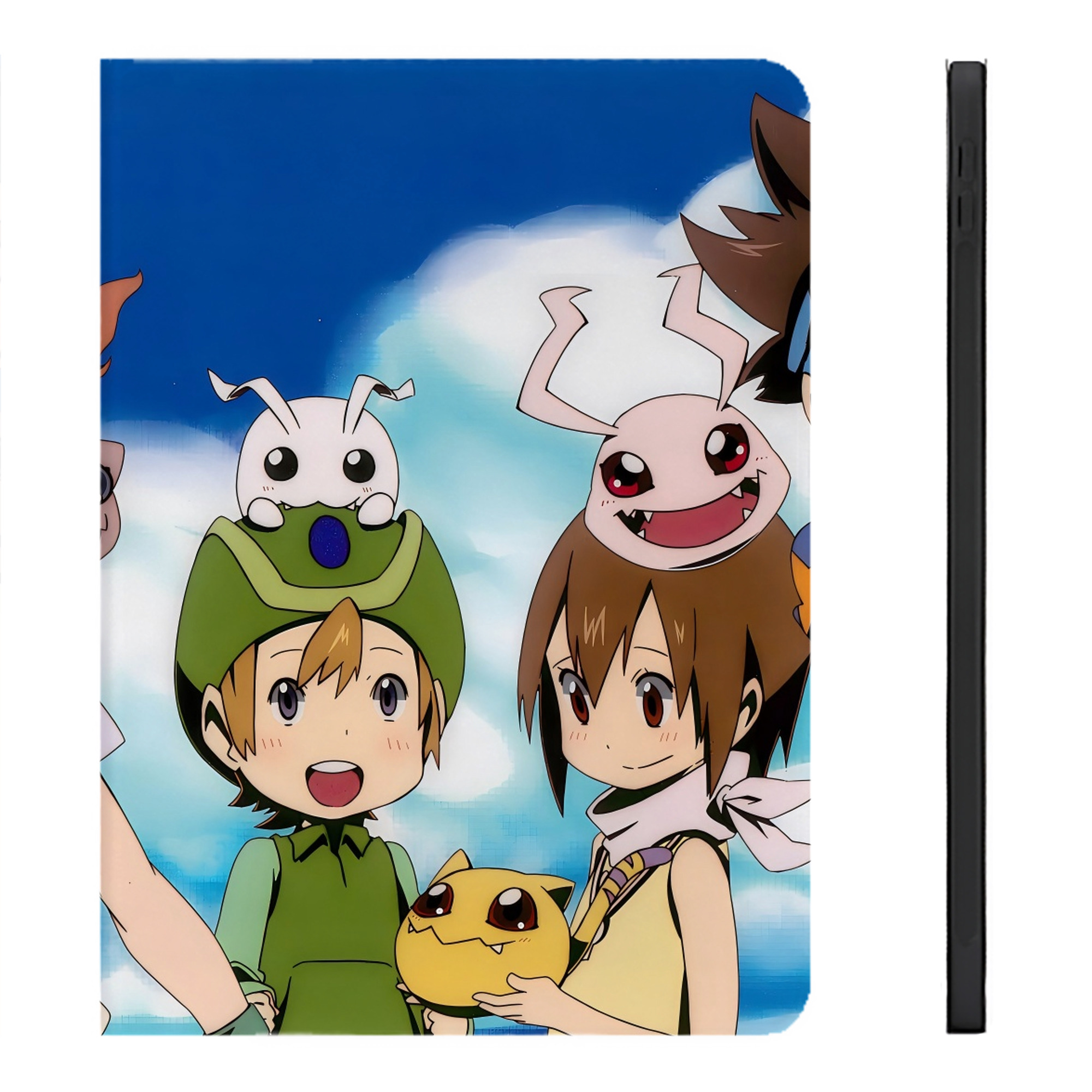 （画像用） Digimon デジタルモンスター/デジモン IPadケース ペンホルダー付き ブックスタイルデザイン